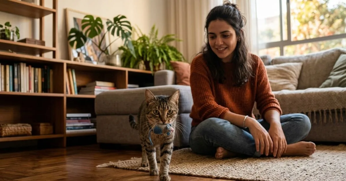 Por que gatos levam brinquedos, meias e presas até os tutores
