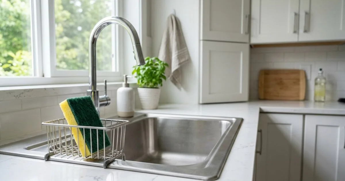 Esponja de cozinha deve secar após o uso e ser trocada semanalmente