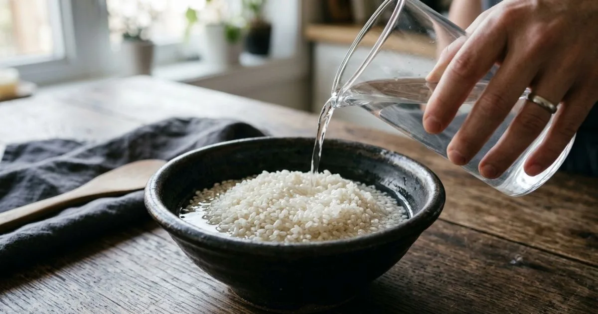 Enxágue suave preserva textura e sabor do arroz japonês
