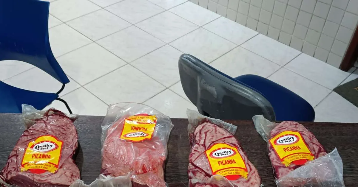 Sete peças de picanha são recuperadas após abordagem em supermercado de Castanhal