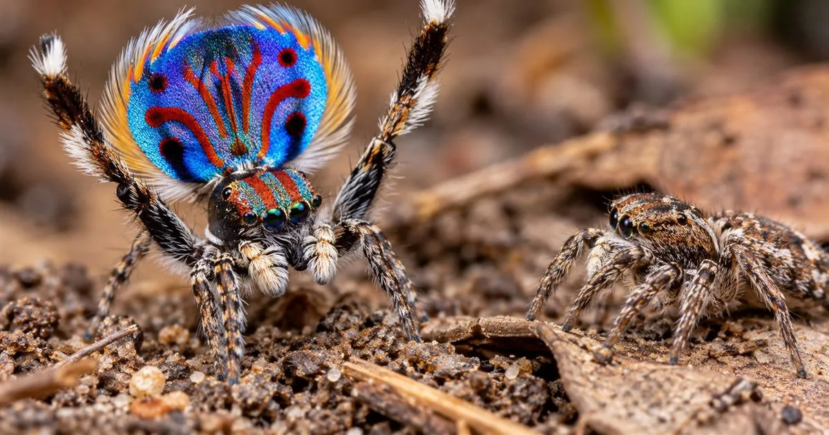 O que as aranhas-pavão avaliam durante o cortejo