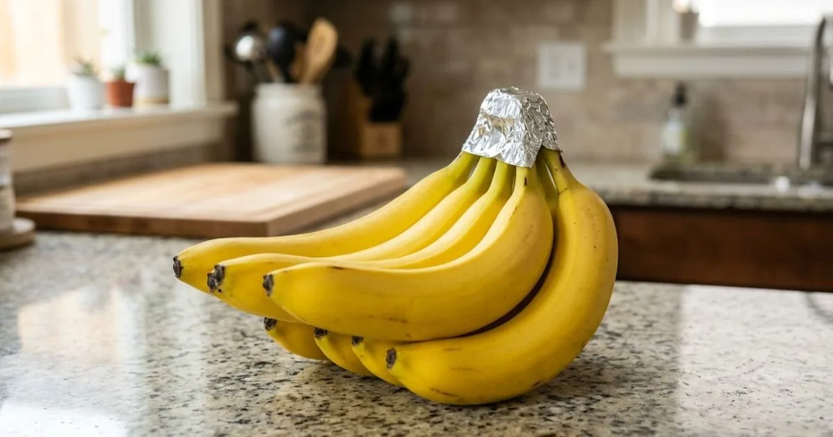 Papel-alumínio nos talos pode desacelerar o amadurecimento das bananas