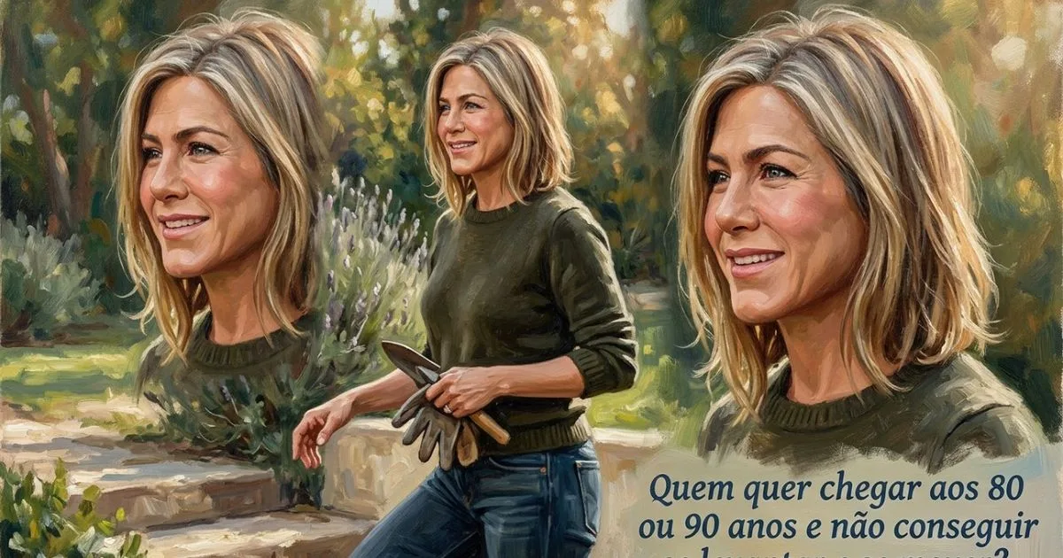 Jennifer Aniston prioriza força e mobilidade para envelhecer com autonomia