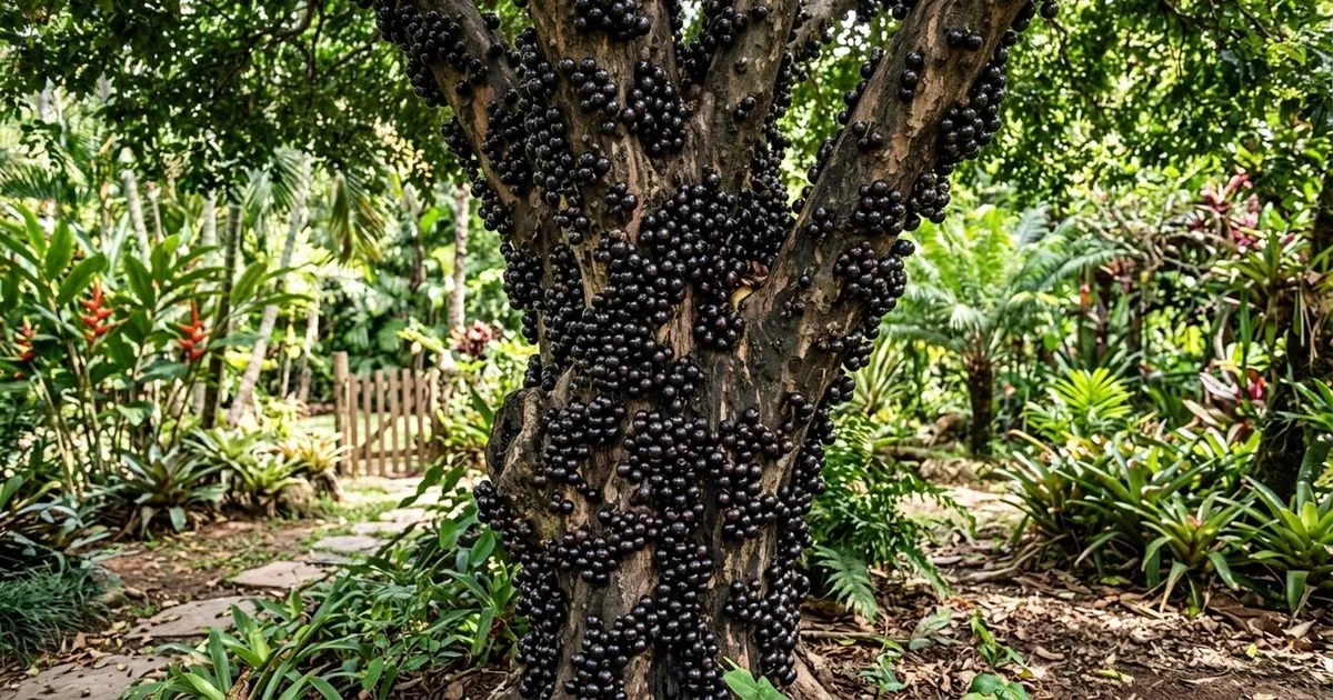 Jabuticabeira produz frutos no tronco por causa da caulifloria