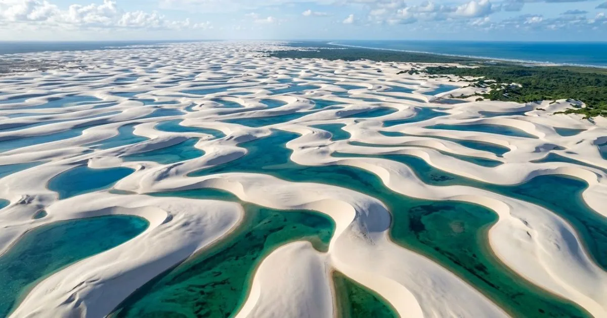 Lençóis Maranhenses mudam com as chuvas, as lagoas e o movimento das dunas