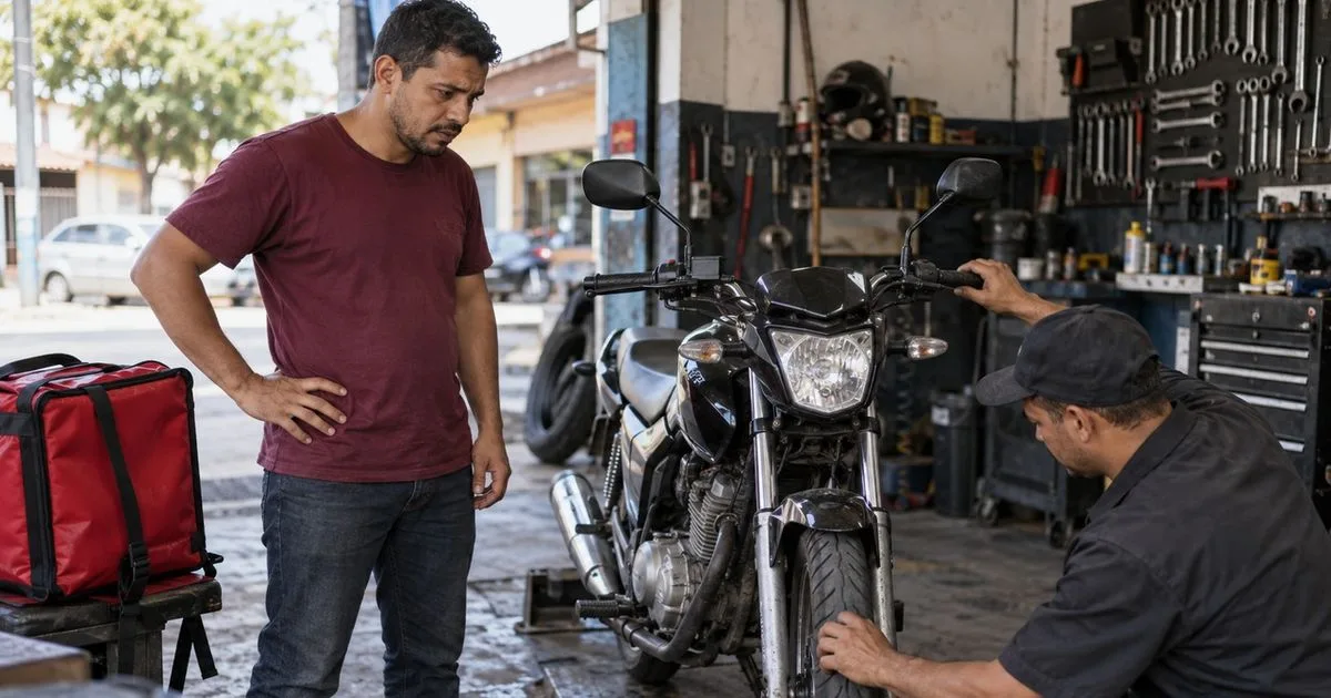Moto usada começa a puxar para o lado e revela histórico não esclarecido