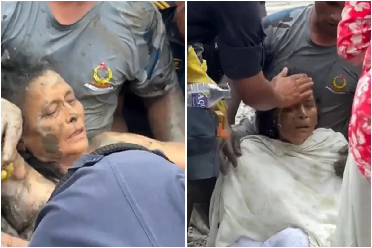 Mulher é resgatada após dez dias soterrada no Nepal e terá cirurgia no joelho