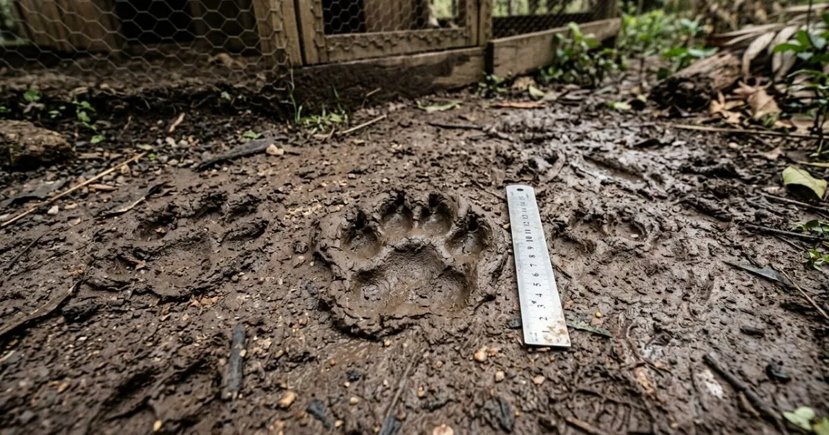 Câmera identifica onça-parda usando quintal como passagem durante a noite