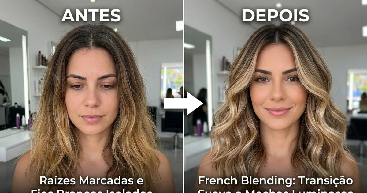 French Blending suaviza a transição dos cabelos brancos e reduz retoques