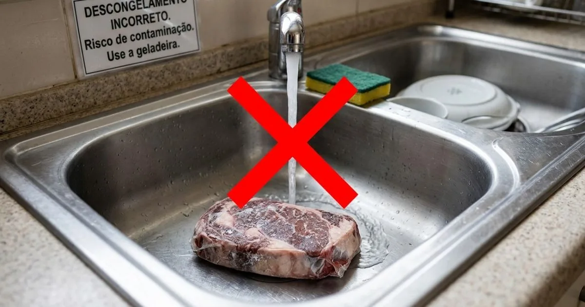 Geladeira é indicada para descongelar carne com menos desperdício de água