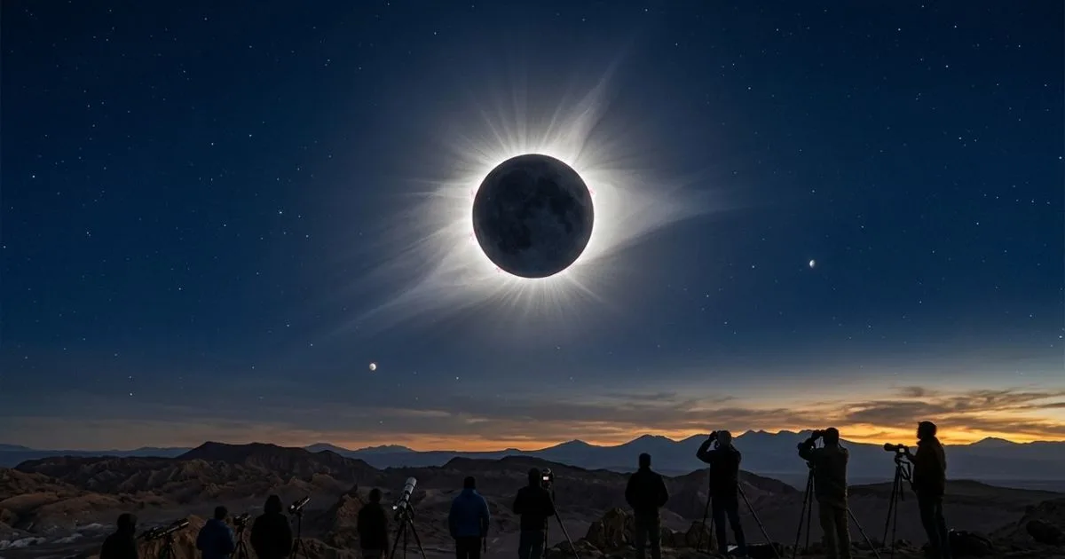Eclipse solar de agosto de 2027 terá mais de seis minutos de totalidade