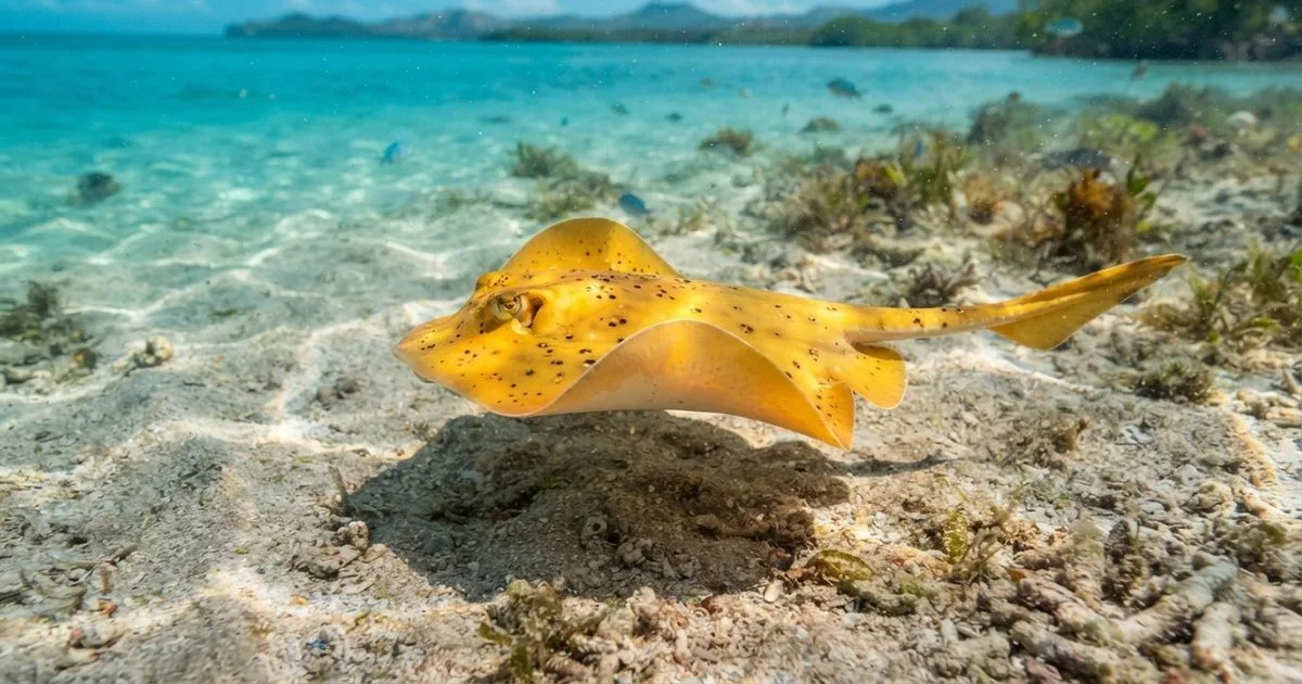 Arraia dourada é registrada pela primeira vez na família Urotrygonidae