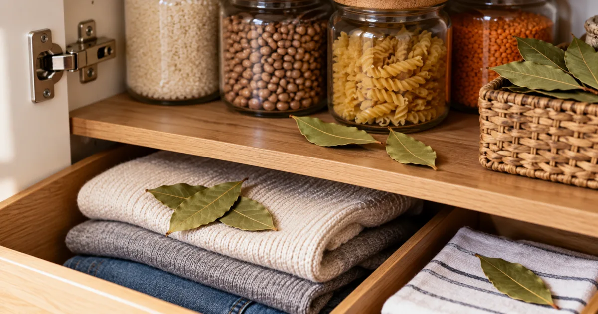 Folhas de louro no armário podem perfumar o ambiente, mas não eliminam infestações