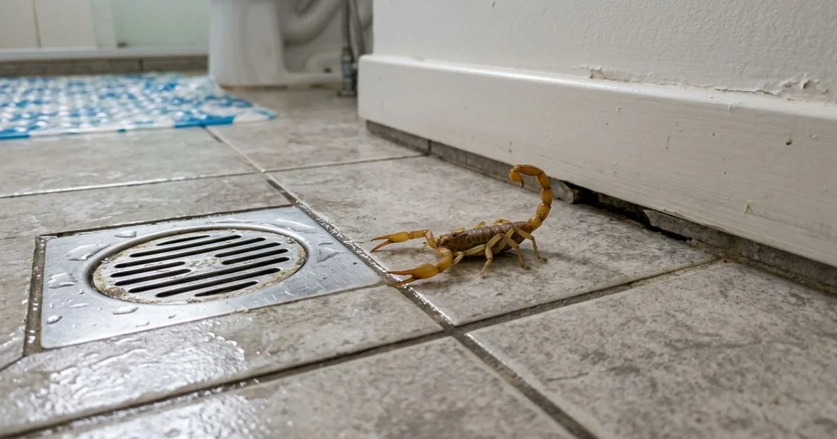 Banheiro pode ser só o ponto onde o escorpião foi encontrado