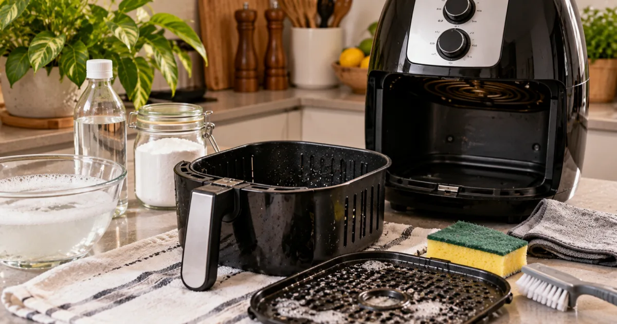 Como limpar a air fryer e remover gordura e odores persistentes