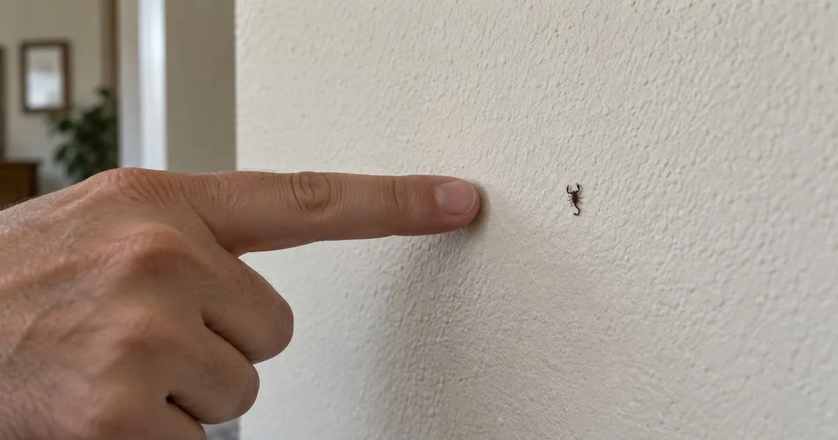 Ponto escuro que se move na parede pode ser um escorpião