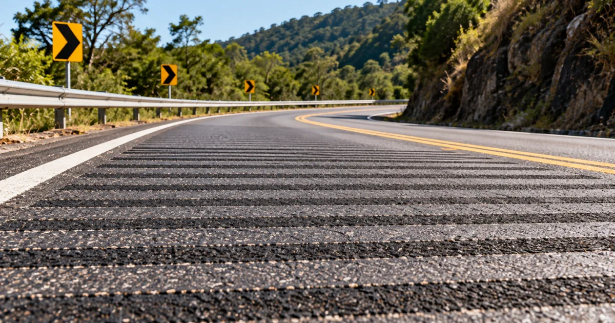 Faixas sonoras alertam sobre desvios e mudanças na condução nas rodovias