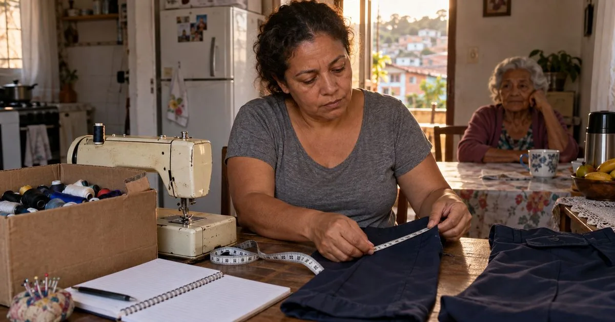 Da renda irregular à oficina: Lúcia reorganiza o trabalho de costura