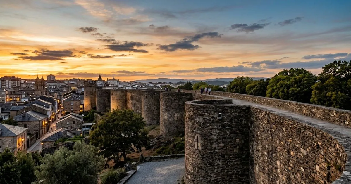 Lugo reúne muralha romana, centro histórico e culinária da Galícia