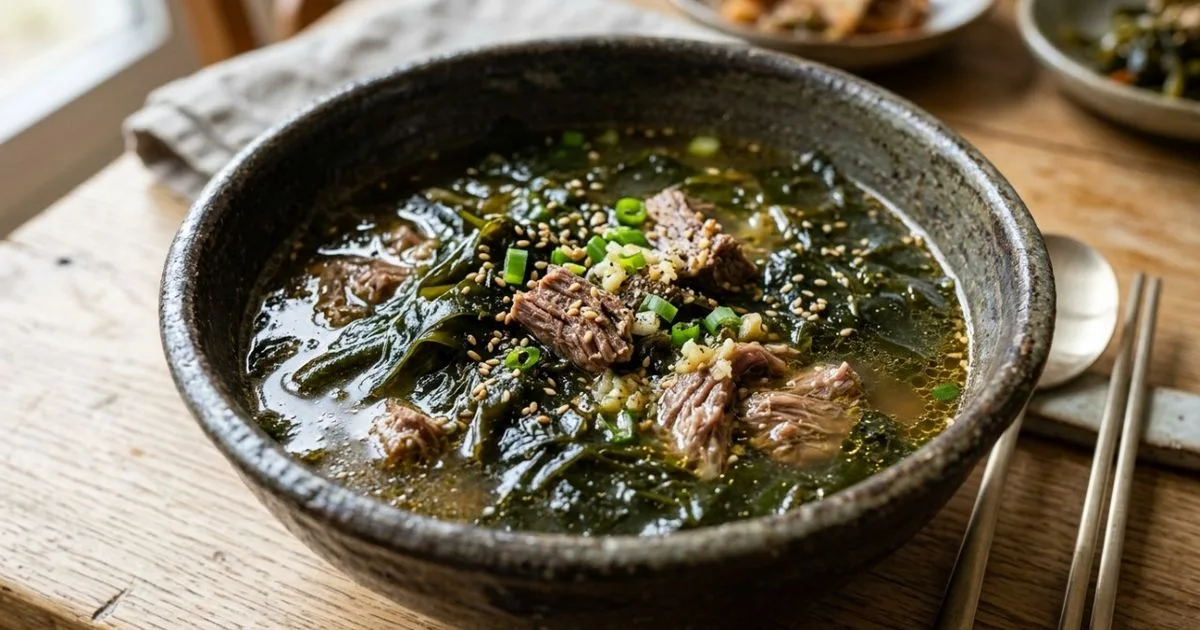 Sopa coreana de algas pode ser preparada na panela elétrica de arroz