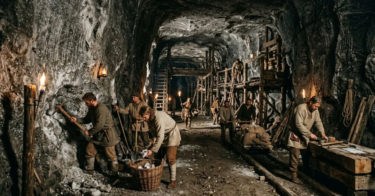 Túneis de mineração em Hallstatt revelam produção de sal na pré-história